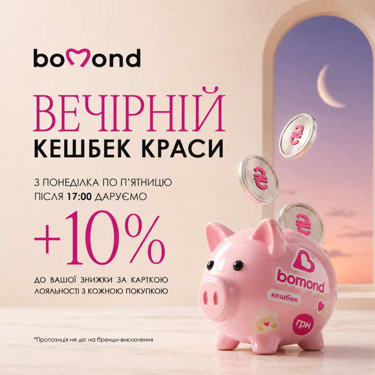 Вечерний кэшбэк красоты в Bomond - dnipro.karavan.com.ua